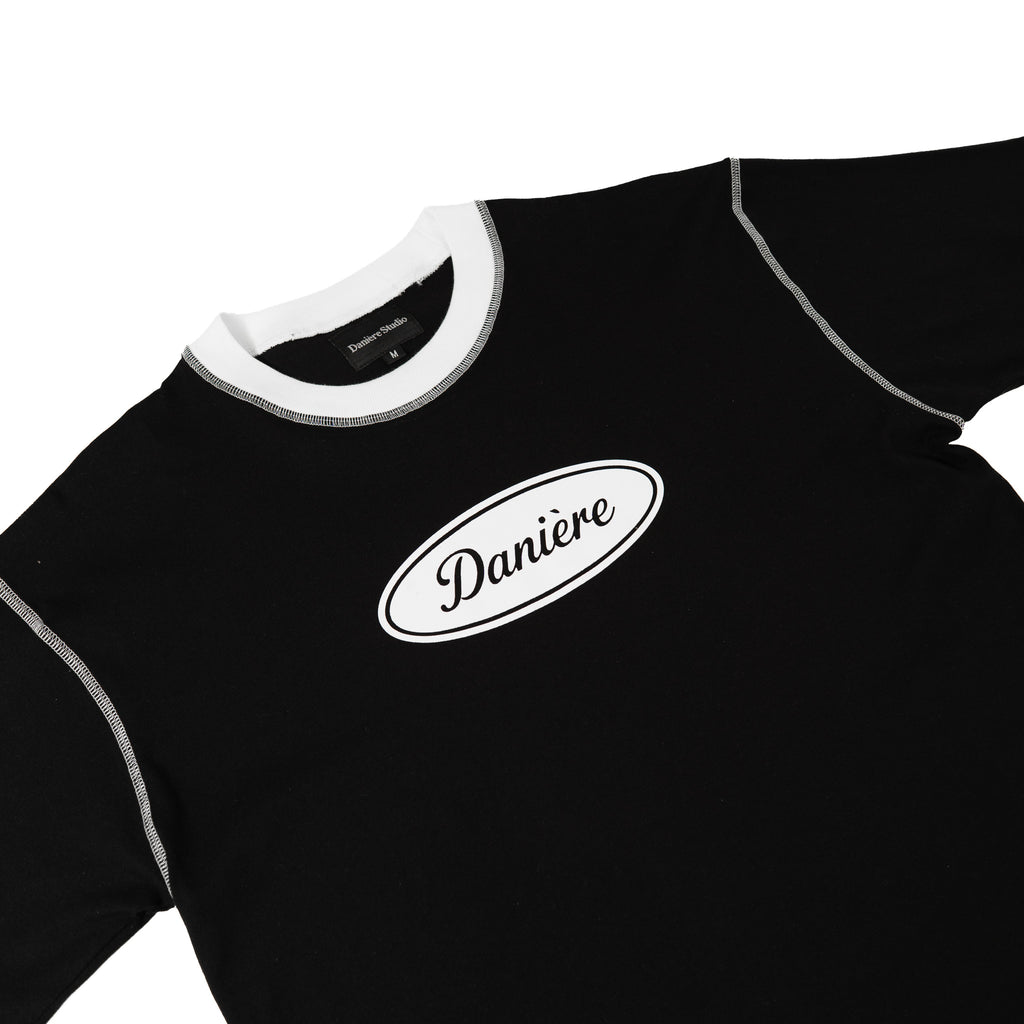 Danière Classic Ringer Tee Black