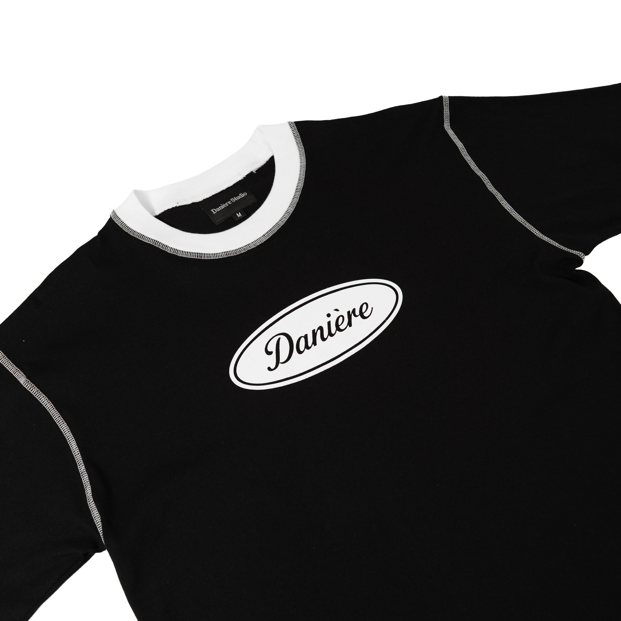 Danière Classic Ringer Tee Black