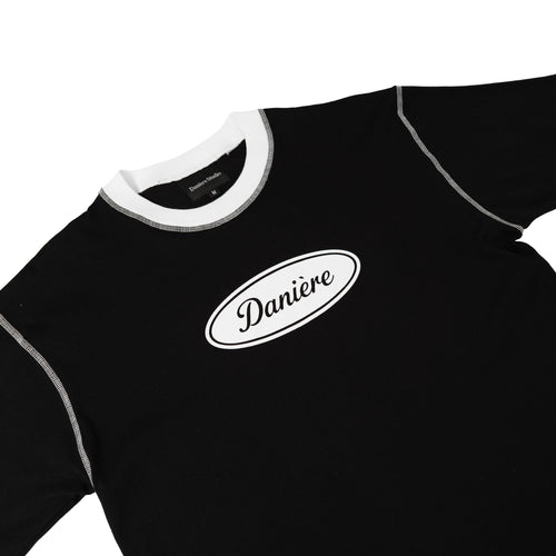 Danière Classic Ringer Tee Black
