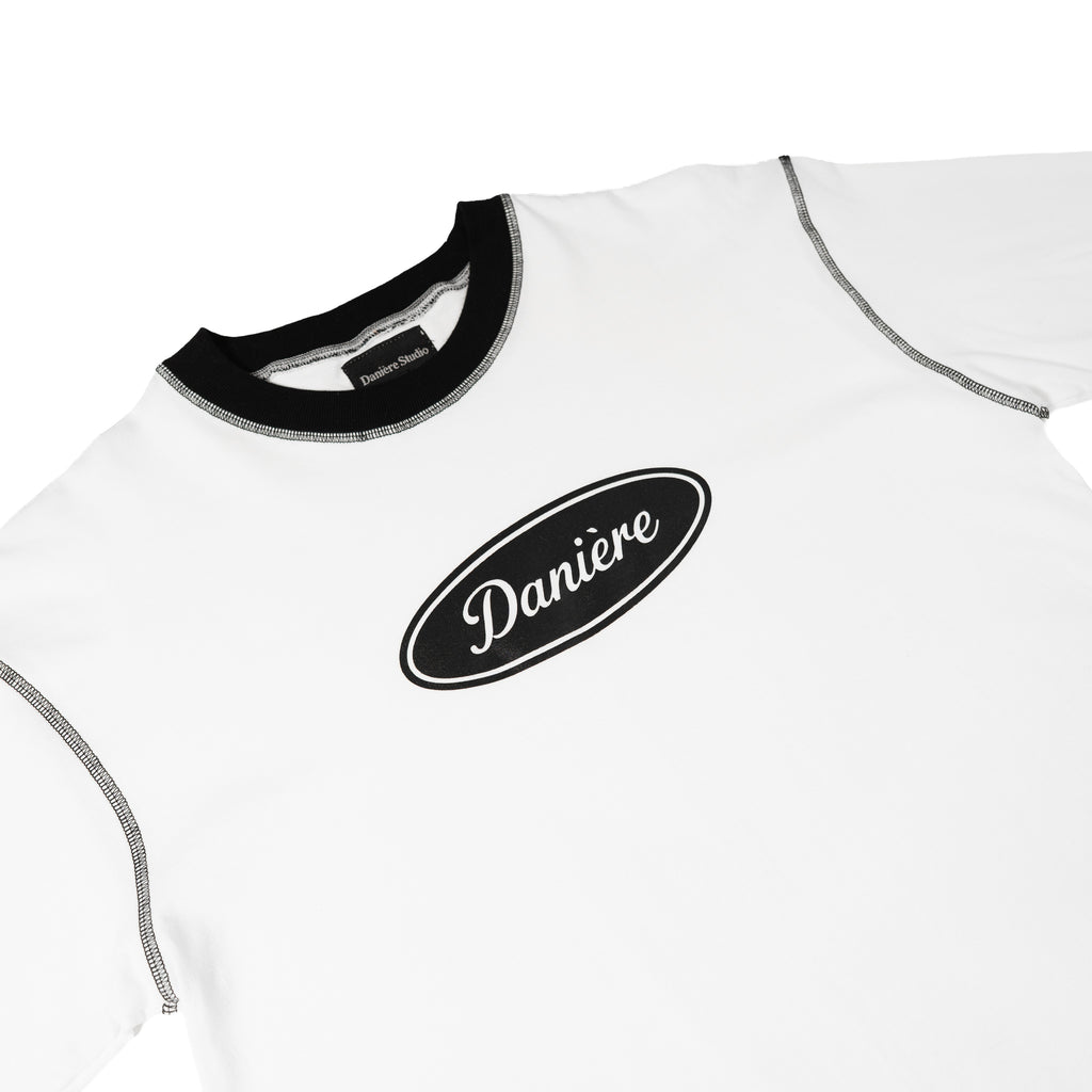 Danière Classic Ringer Tee White