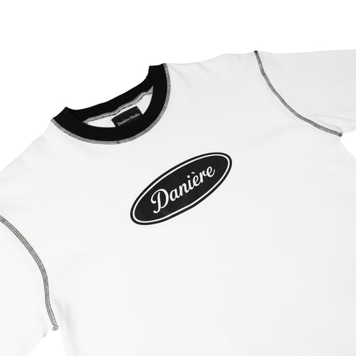 Danière Classic Ringer Tee White